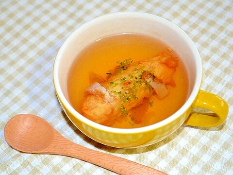 ◇玉ねぎ揚げ◆のコンソメスープ